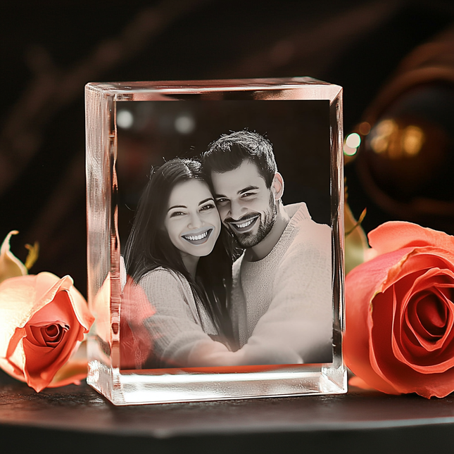 Valentine's Day Gift - Crystal 3D Photo Tower