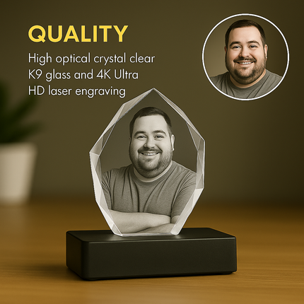 Personalized Crystal 3D Photo Iceberg