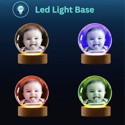 Personalized Crystal 3D Photo Ball