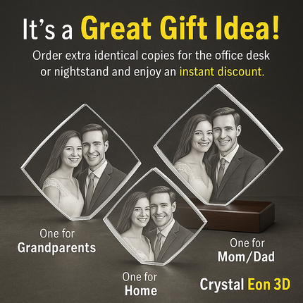 Personalized Crystal 3D Photo Diamond