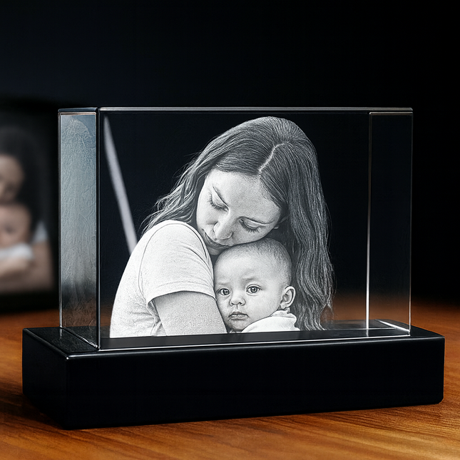 Personalized Crystal 3D Photo Rectangle