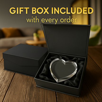 Personalized Crystal 3D Photo Heart
